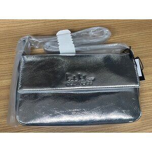 Nicole Miller Silver Shiny Metallic  Short Shoulder Strap NWT Y2K Purse
